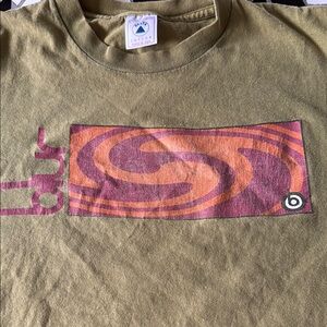 Vintage Blur concert Olive Graphic T-Shirt, unisex large